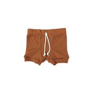 NWT Childhoods Clothing - RIB KNIT SHORTS CO - COGNAC 12-18